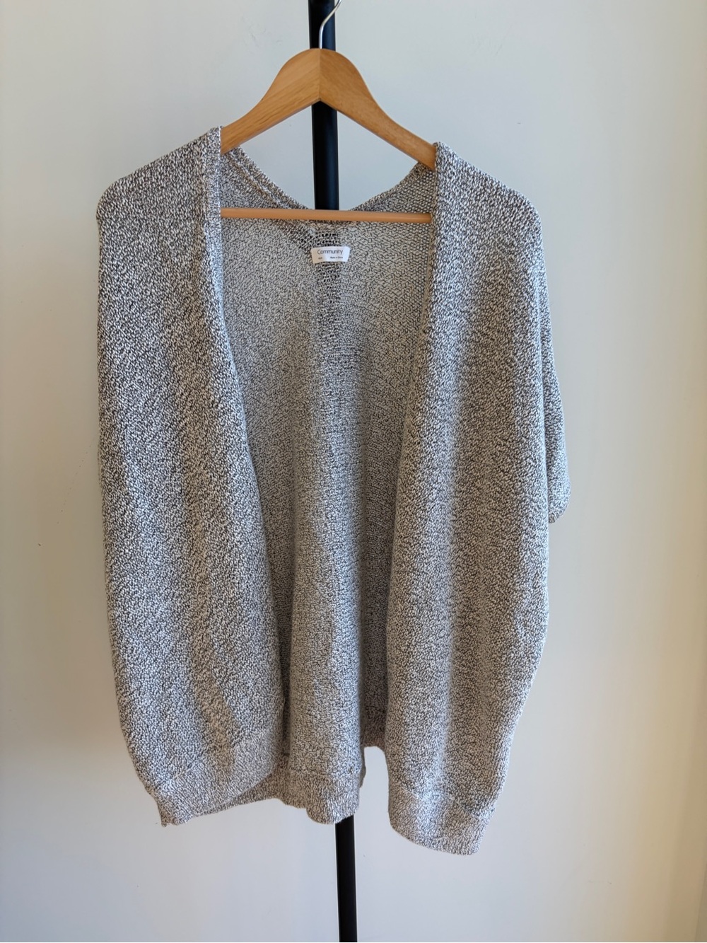 XXS oversized sleeveless cardigan
